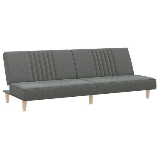 Sofa Bed Dark Gray Fabric