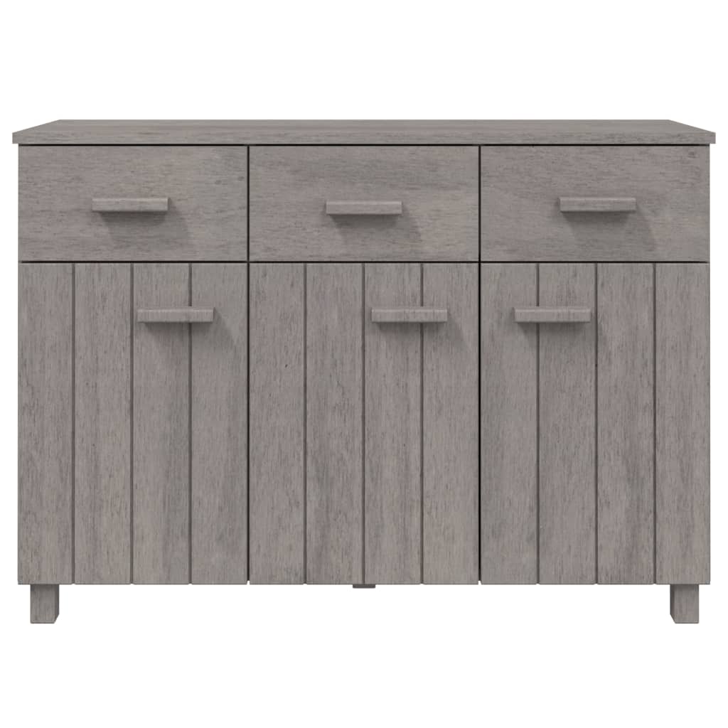 Sideboard HAMAR Light Gray 44.5"x15.7"x31.5" Solid Wood Pine