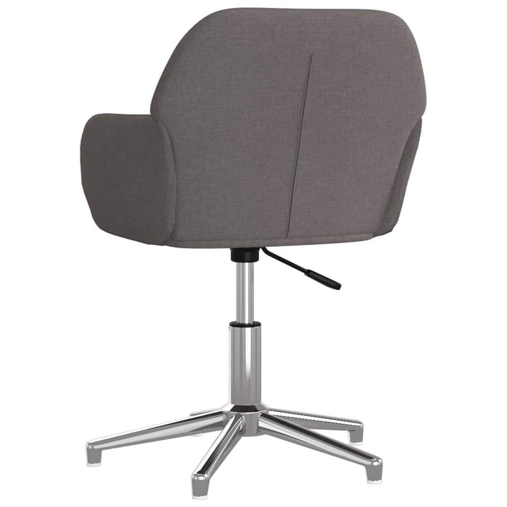 Swivel Office Chair Dark Gray Fabric