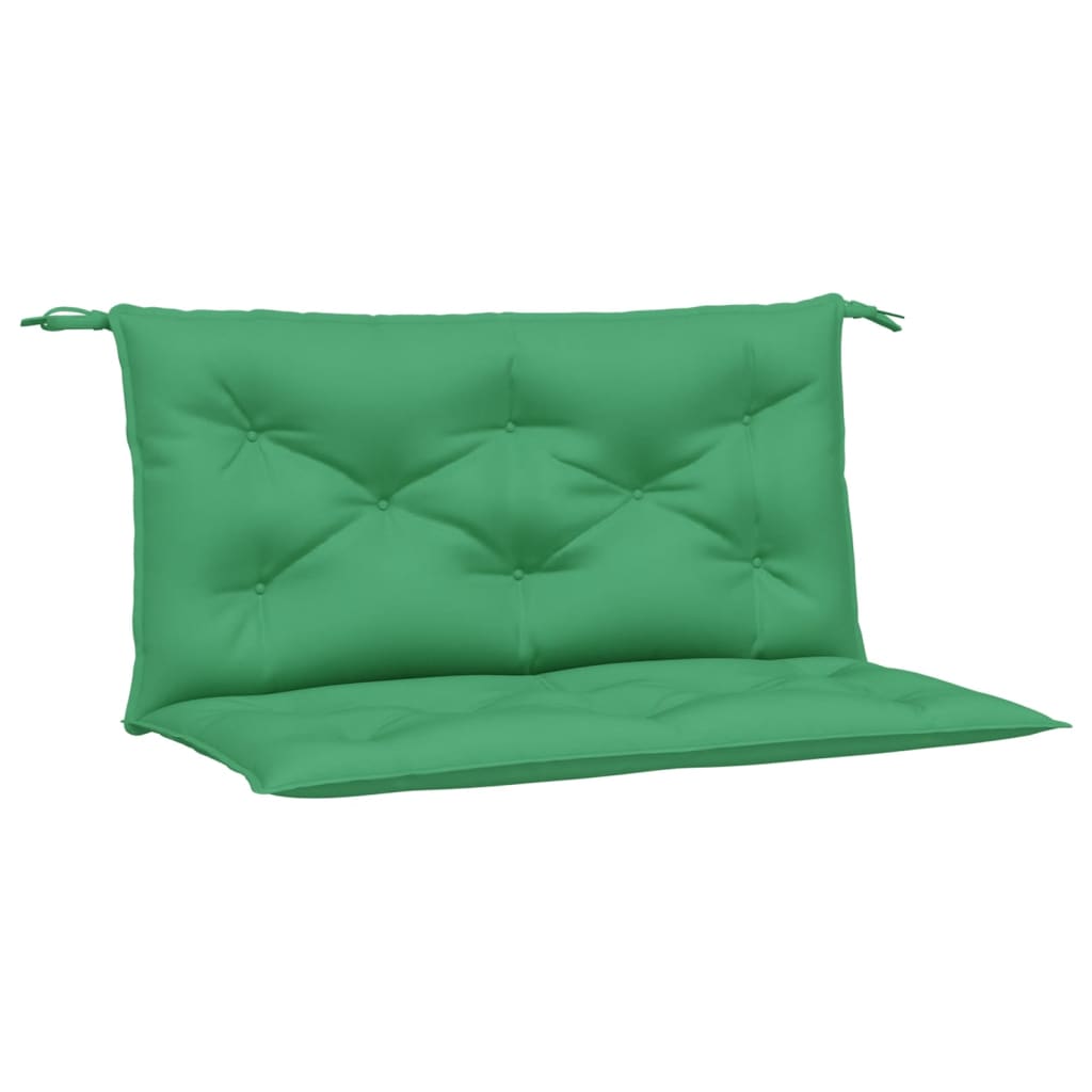 Garden Bench Cushion Green 39.4"x(19.7"+19.7")x2.8" Oxford Fabric