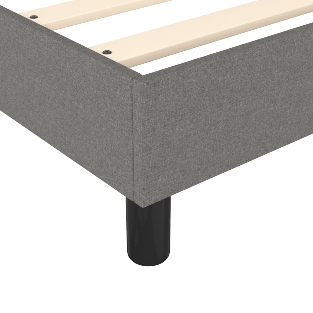 Bed Frame without Mattress Dark Gray Fabric (US/AU Only)