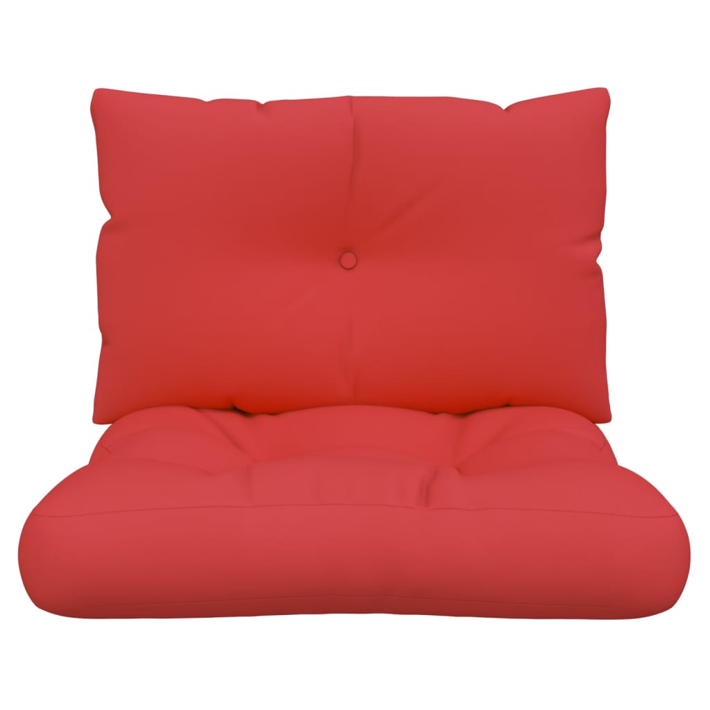 Pallet Cushions 2 pcs Red Fabric