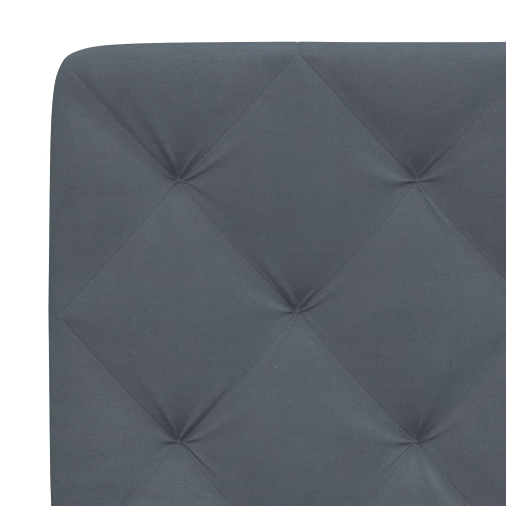 Headboard Cushion Dark Gray 76" Velvet