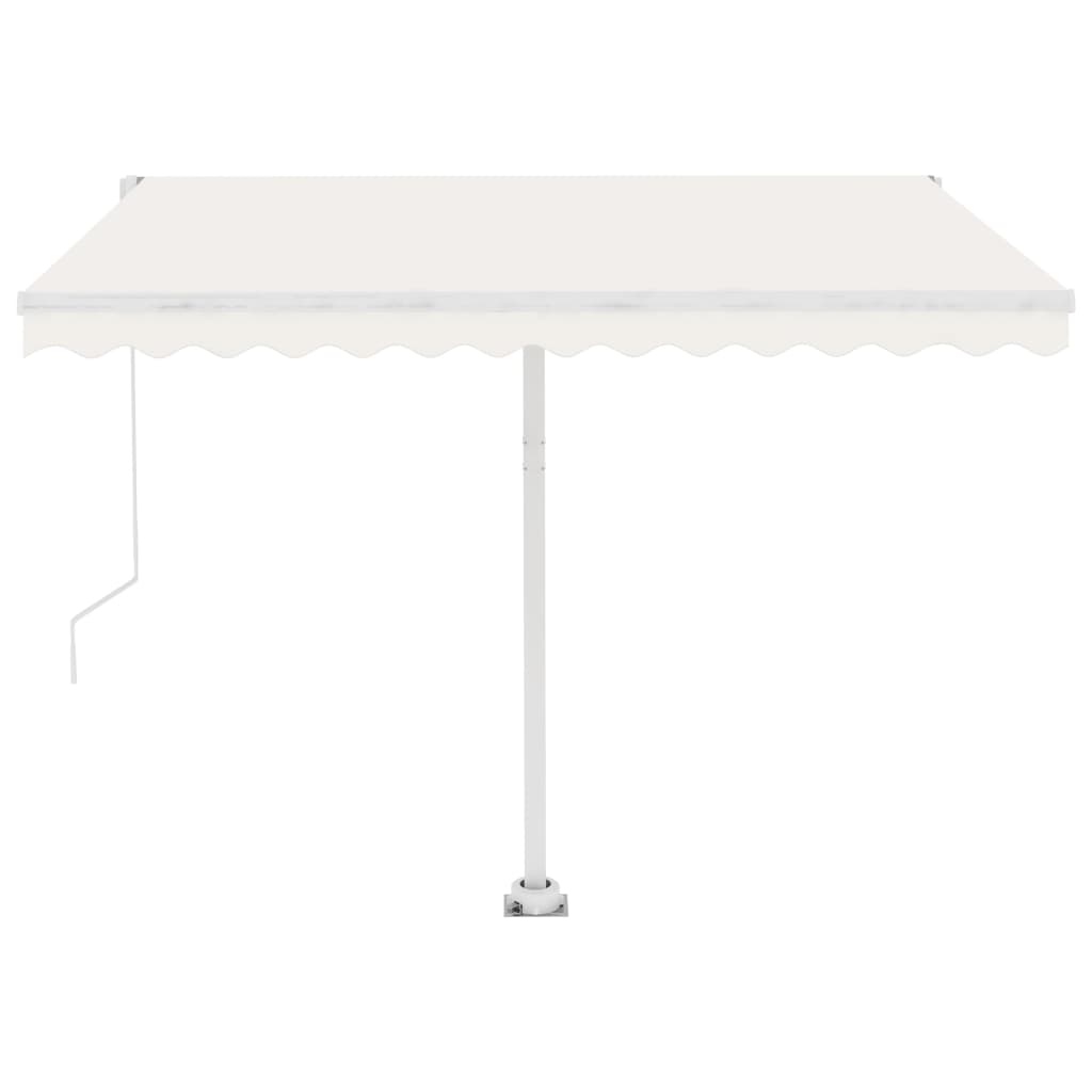 Freestanding Automatic Awning 118.1"x98.4" Cream