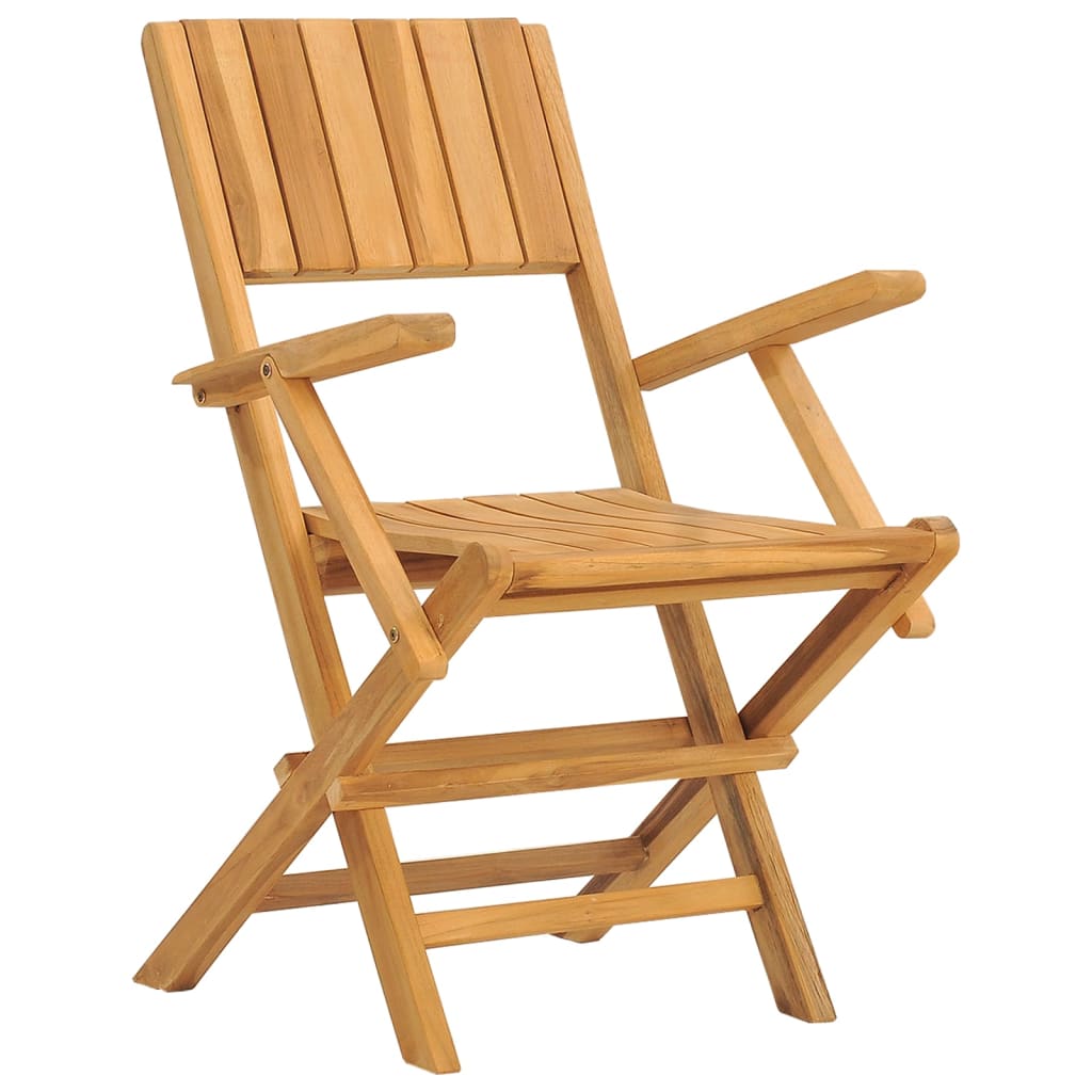 Folding Patio Chairs 8 pcs 21.7"x24"x35.4" Solid Wood Teak