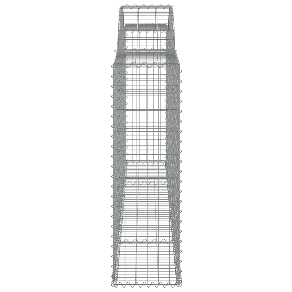 Arched Gabion Basket 118.1"x11.8"x39.4"/47.2" Galvanized Iron