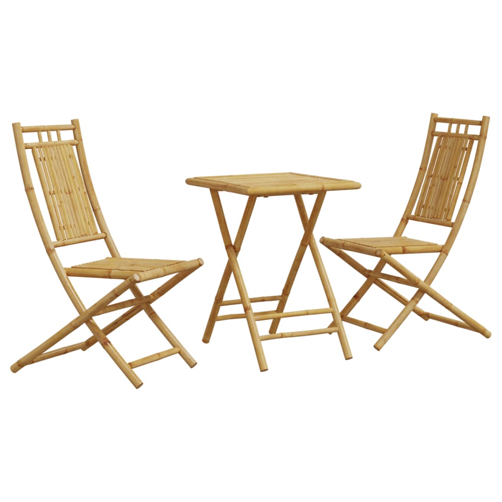 3 Piece Bistro Set Bamboo