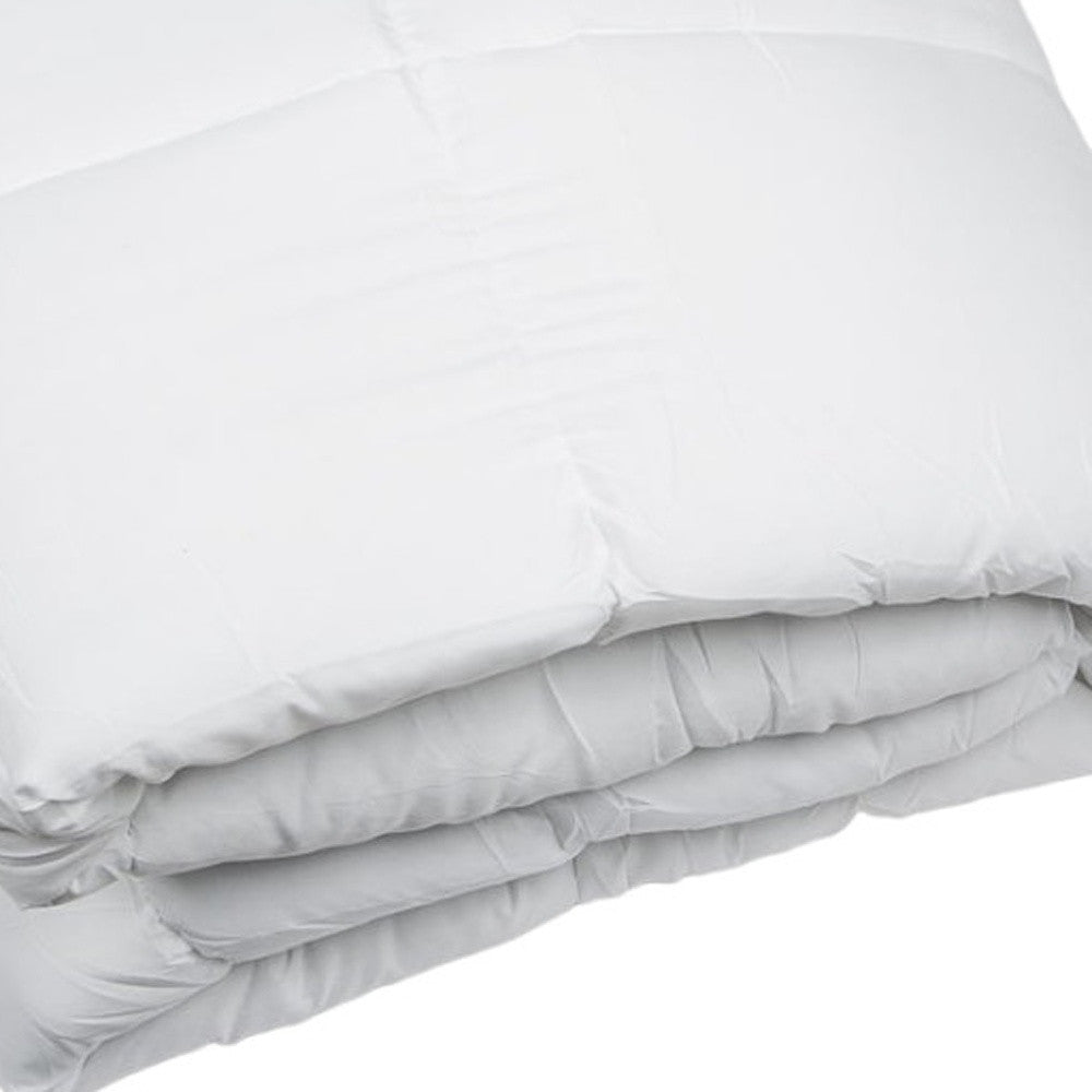 White Twin Microfiber Thread Count Down Alternative Duvet Insert