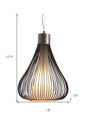 Black Wire Teardrop Ceiling Lamp