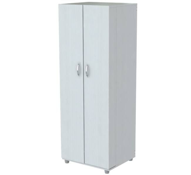 66" White Laminated Wood Pantry or Storage Cabinet