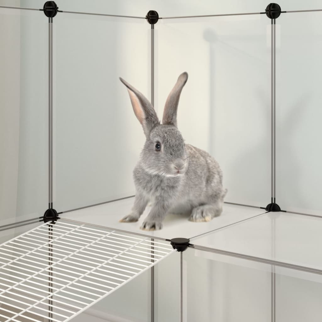 Small Animal Cage Transparent 55.9"x29.1"x36.6" PP and Steel