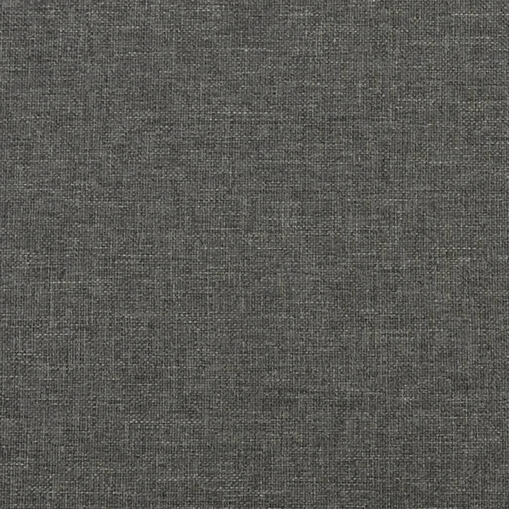 Bed Frame without Mattress Dark Gray California King Fabric