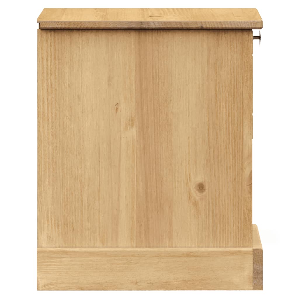 Bedside Cabinet VIGO 16.5"x13.8"x16.5" Solid Wood Pine