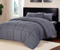 Dark Gray Queen Polyester Thread Count Down Alternative Comforter