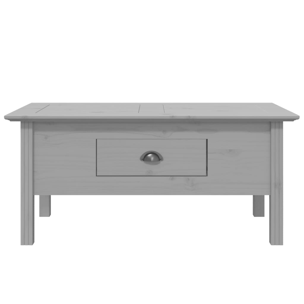 Coffee Table BODO Gray 39.4"x21.7"x18.1" Solid Wood Pine