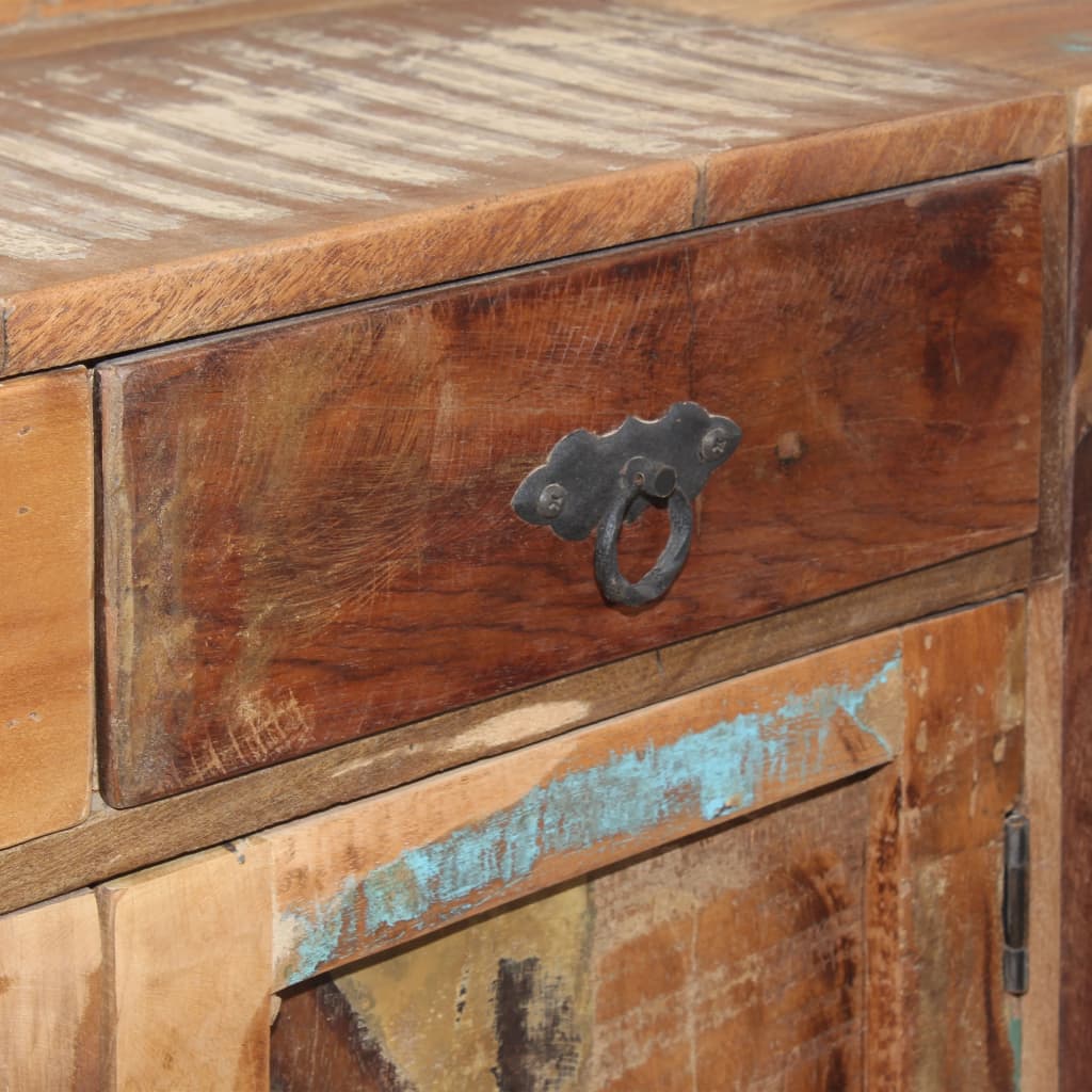 Sideboard with Shelves Solid Reclaimed Wood 47.2"x13.8"x78.7"