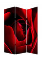 48 X 72 Multi Color Wood Canvas Rose  Screen