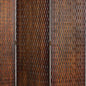 1" X 63" X 72" Brown Wood 3 Panel  Screen