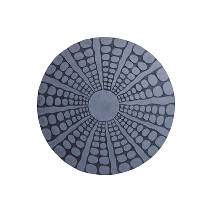 28" X 28" Gray Sandstone Round Wall Decor