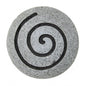 19" X 19" X 2" Gray Round Modern Spiral Wall Art