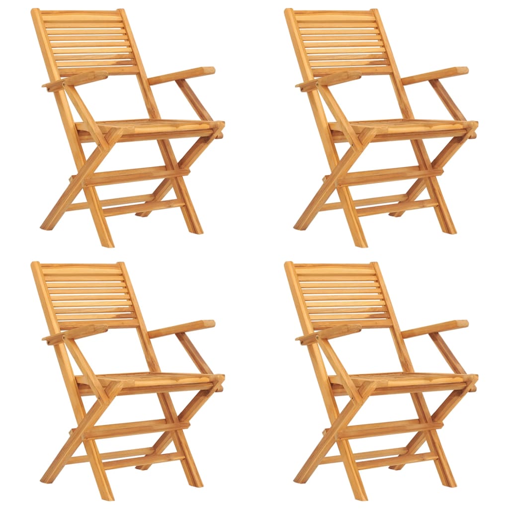 5 Piece Patio Dining Set Solid Wood Teak