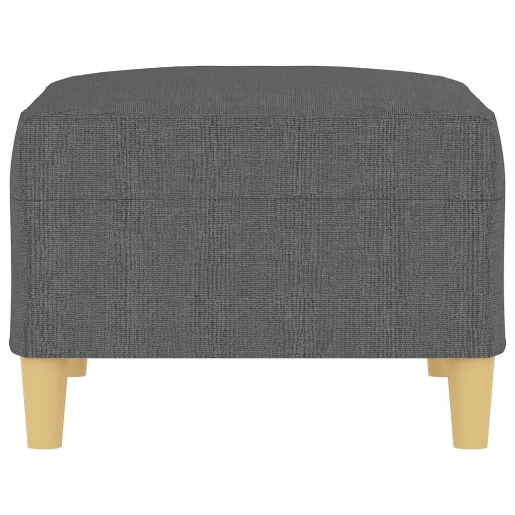 Footstool Dark Gray 27.6"x21.7"x16.1" Fabric