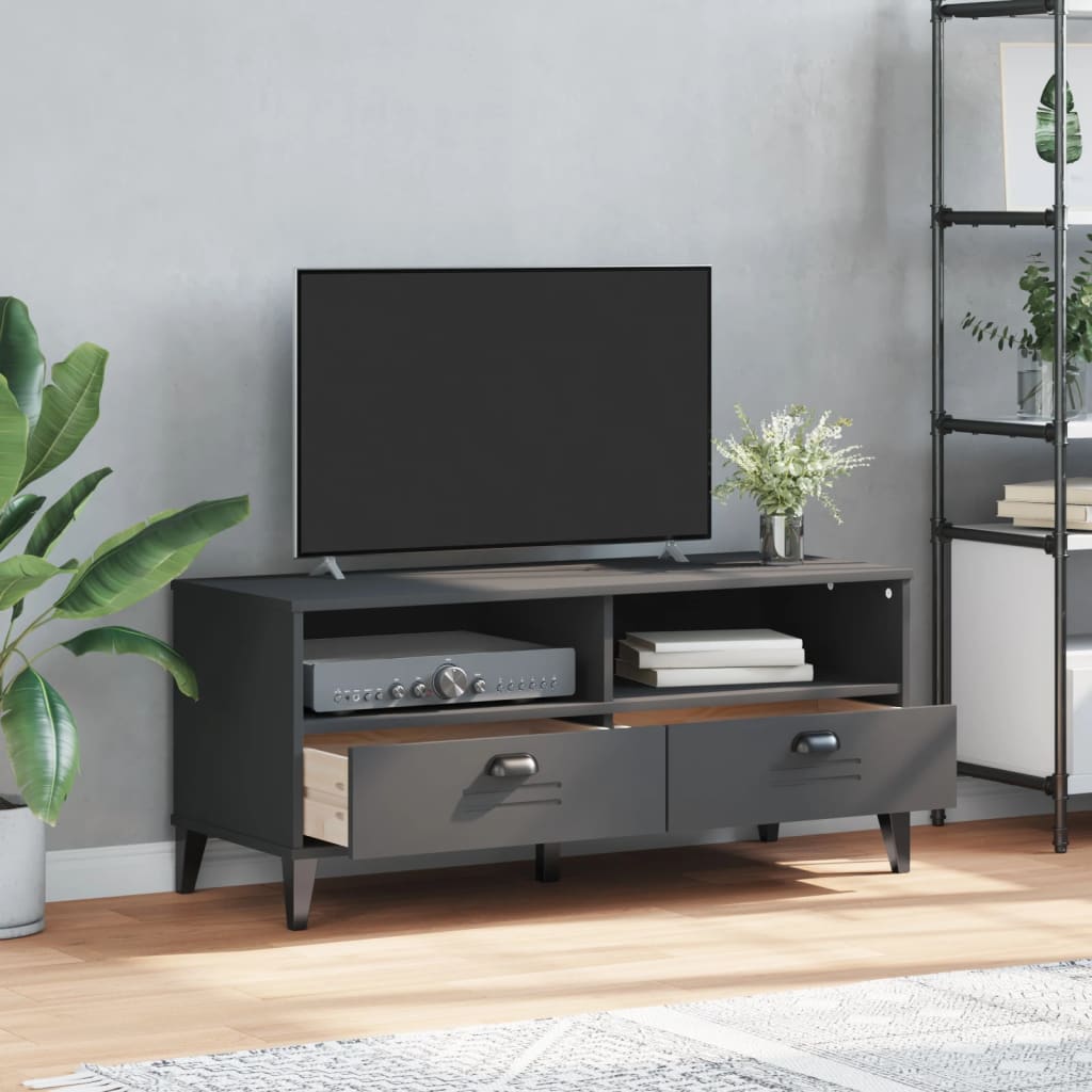 TV Stand VIKEN Anthracite Gray Engineered Wood