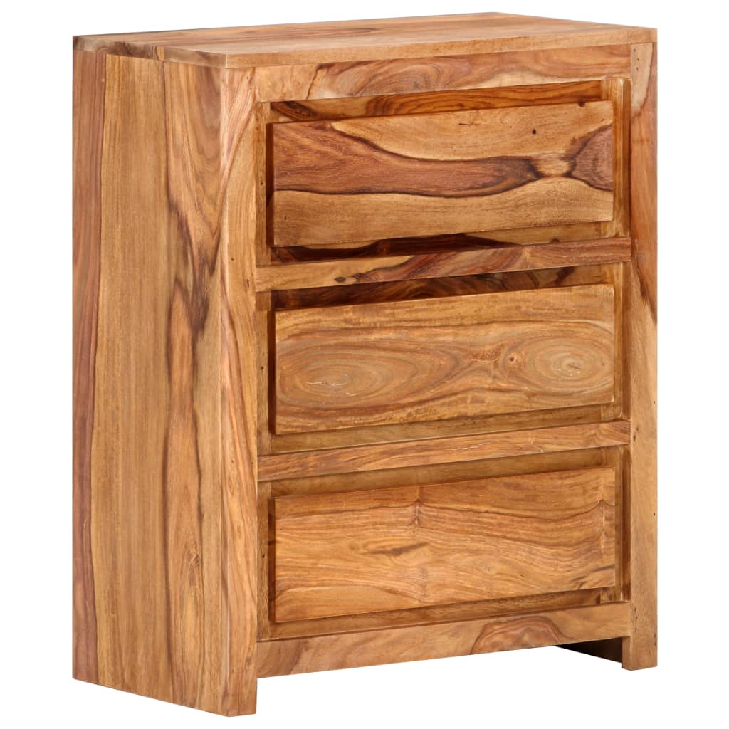 Drawer Cabinet 23.6"x13"x29.5" Solid Wood Acacia