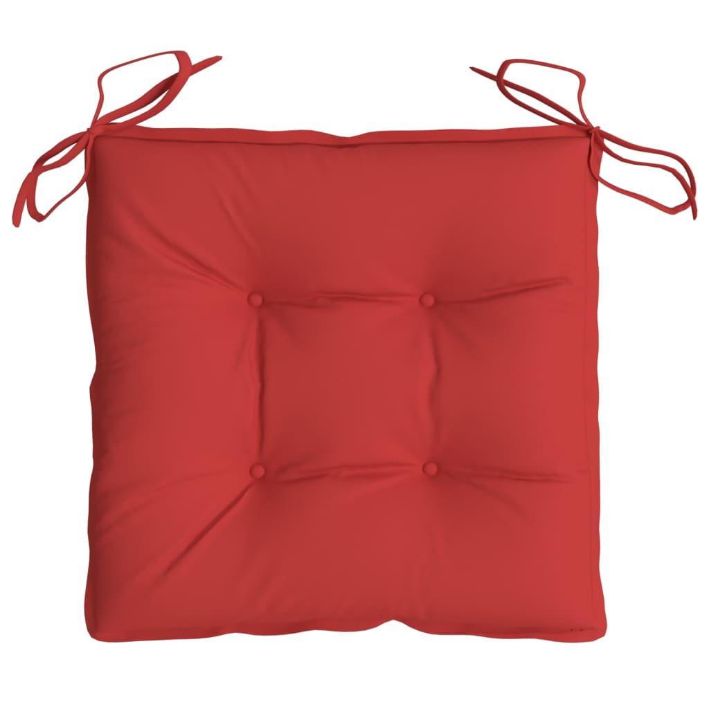 Chair Cushions 2 pcs Red 15.7"x15.7"x2.8" Oxford Fabric