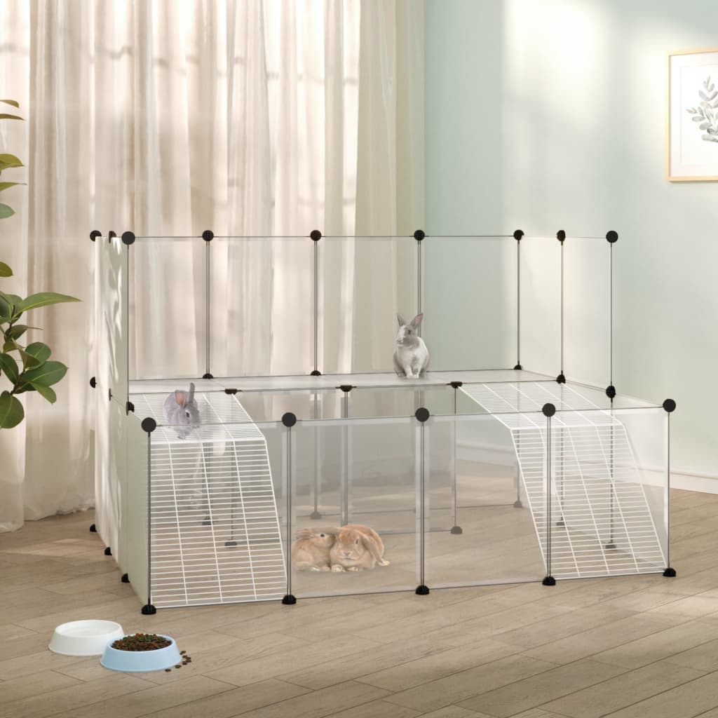 Small Animal Cage Black 56.3"x42.1"x36.6" PP and Steel