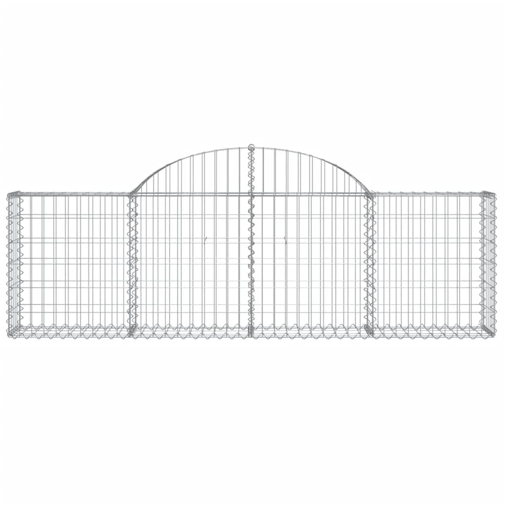 Arched Gabion Baskets 13 pcs 78.7"x11.8"x23.6"/31.5" Galvanized Iron