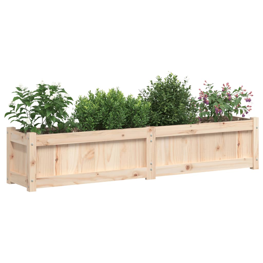 Garden Planter 59.1"x12.2"x12.2" Solid Wood Pine