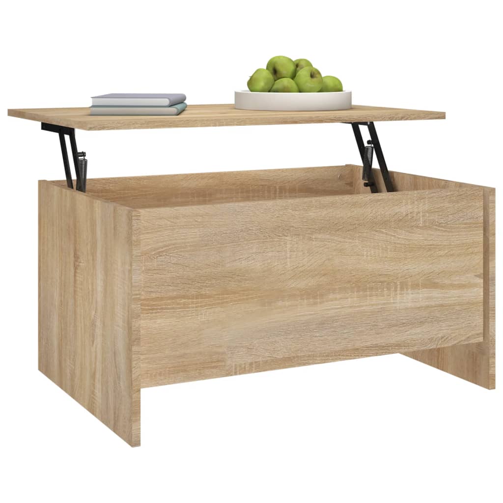 Coffee Table Sonoma Oak 31.5"x21.9"x16.3" Engineered Wood