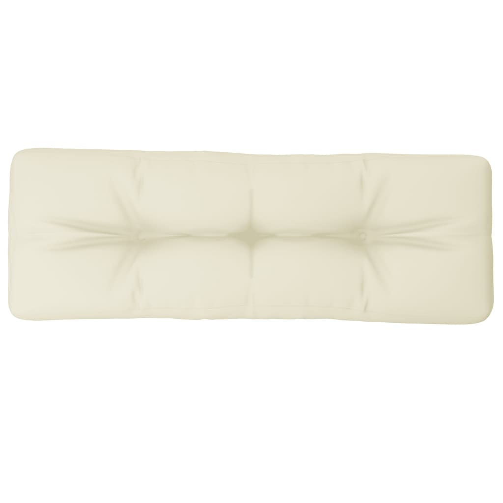 Pallet Cushion Cream 47.2"x15.7"x4.7" Fabric