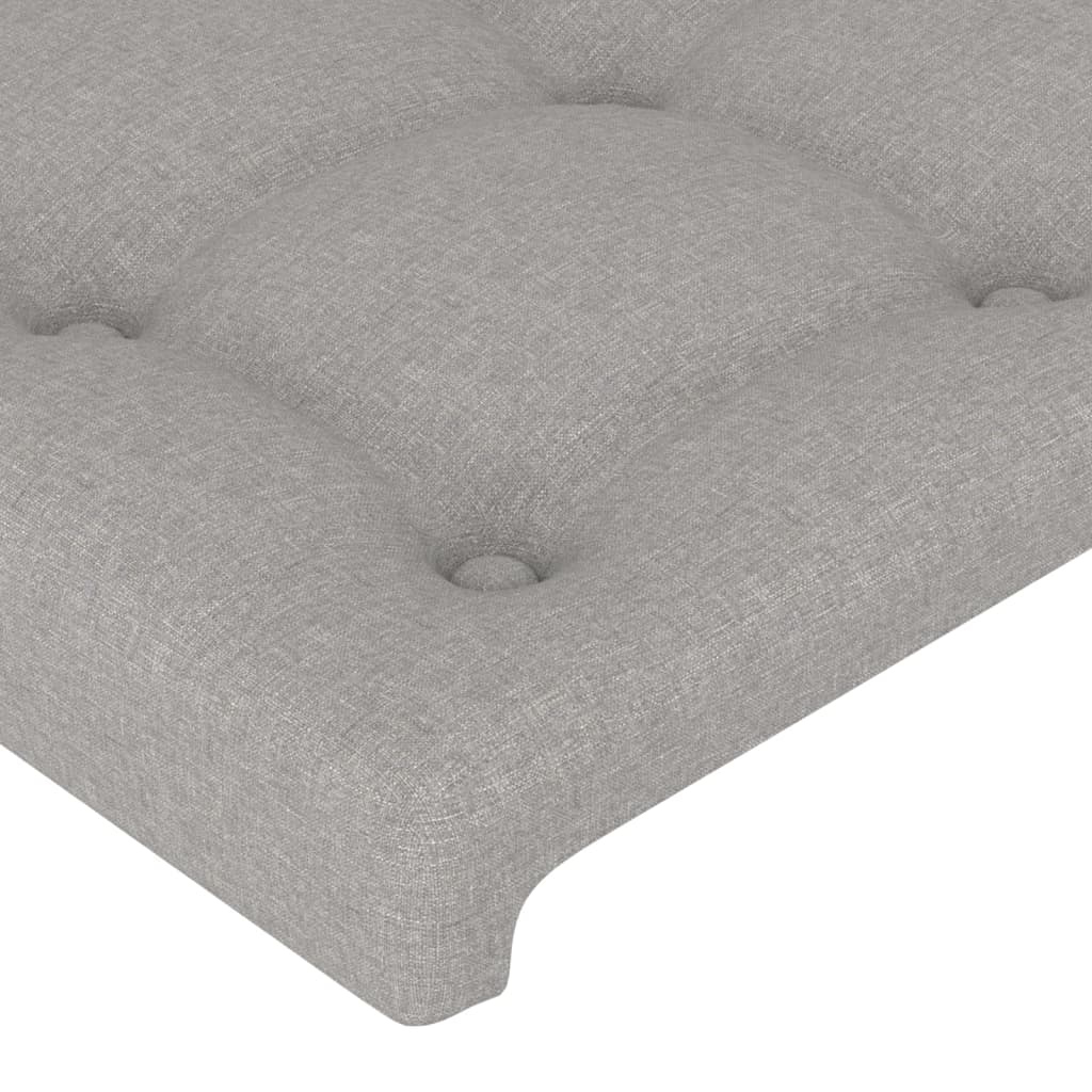 Headboards 4 pcs Light Gray 39.4"x2"x30.7"/34.6" Fabric