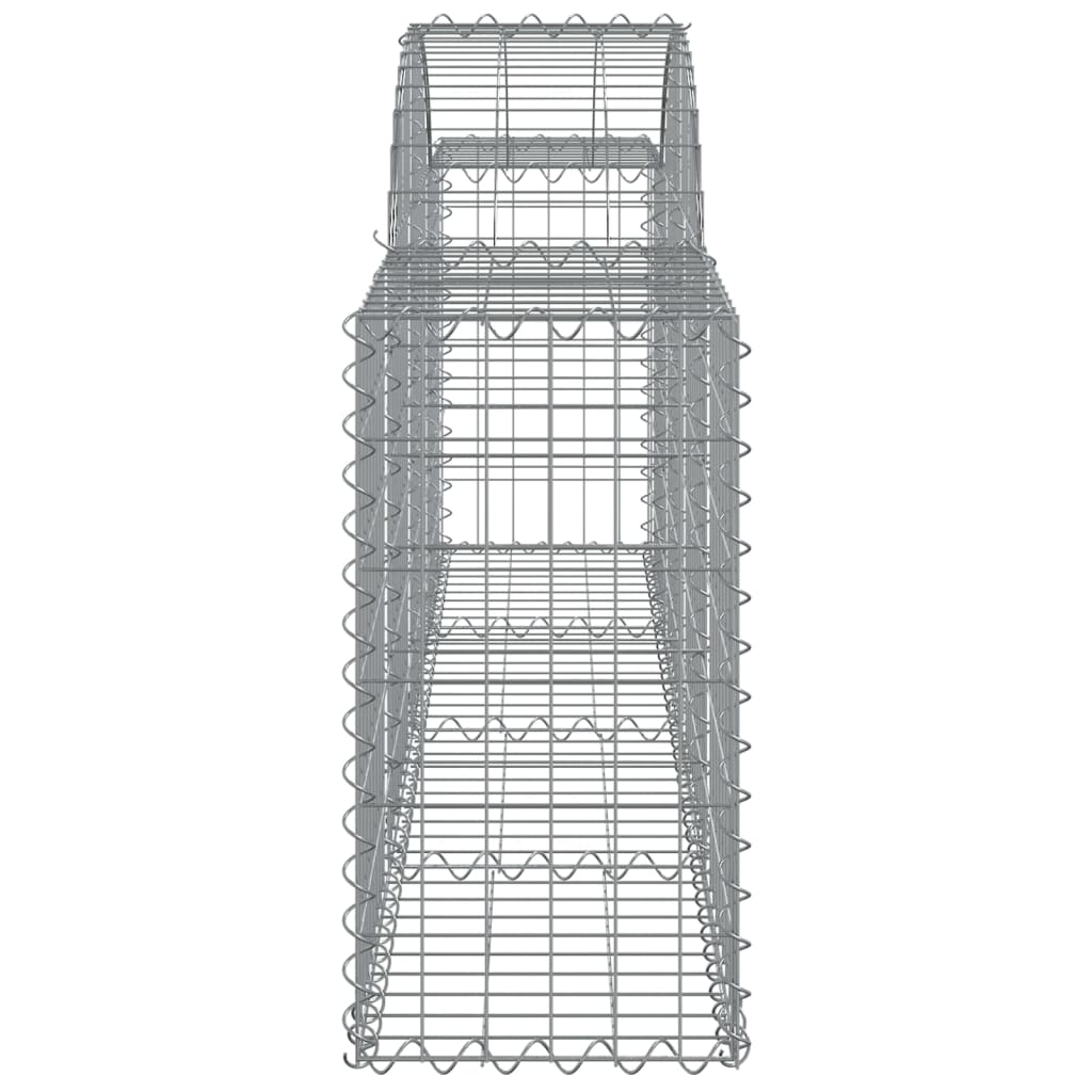 Arched Gabion Baskets 18 pcs 78.7"x11.8"x23.6"/31.5" Galvanized Iron