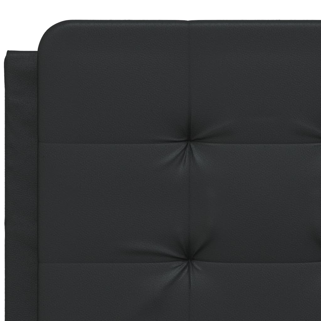 Headboard Cushion Black 53.9" Faux Leather