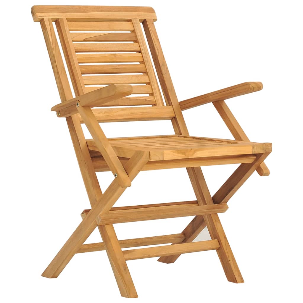 Folding Patio Chairs 6 pcs 22"x24.8"x35.4" Solid Wood Teak