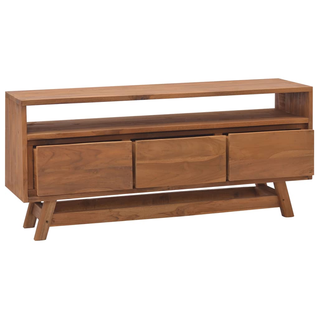 TV Stand 43.3"x11.8"x19.7" Solid Wood Teak