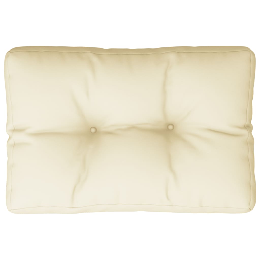 Pallet Cushion Cream 19.7"x15.7"x4.7" Fabric