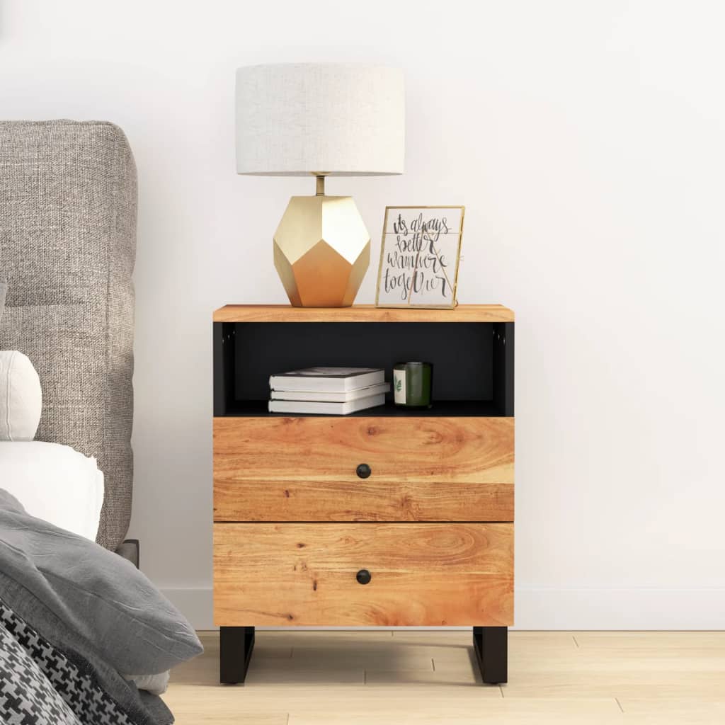 Bedside Cabinet 19.7"x13"x24.4" Solid Wood Reclaimed&Engineered Wood