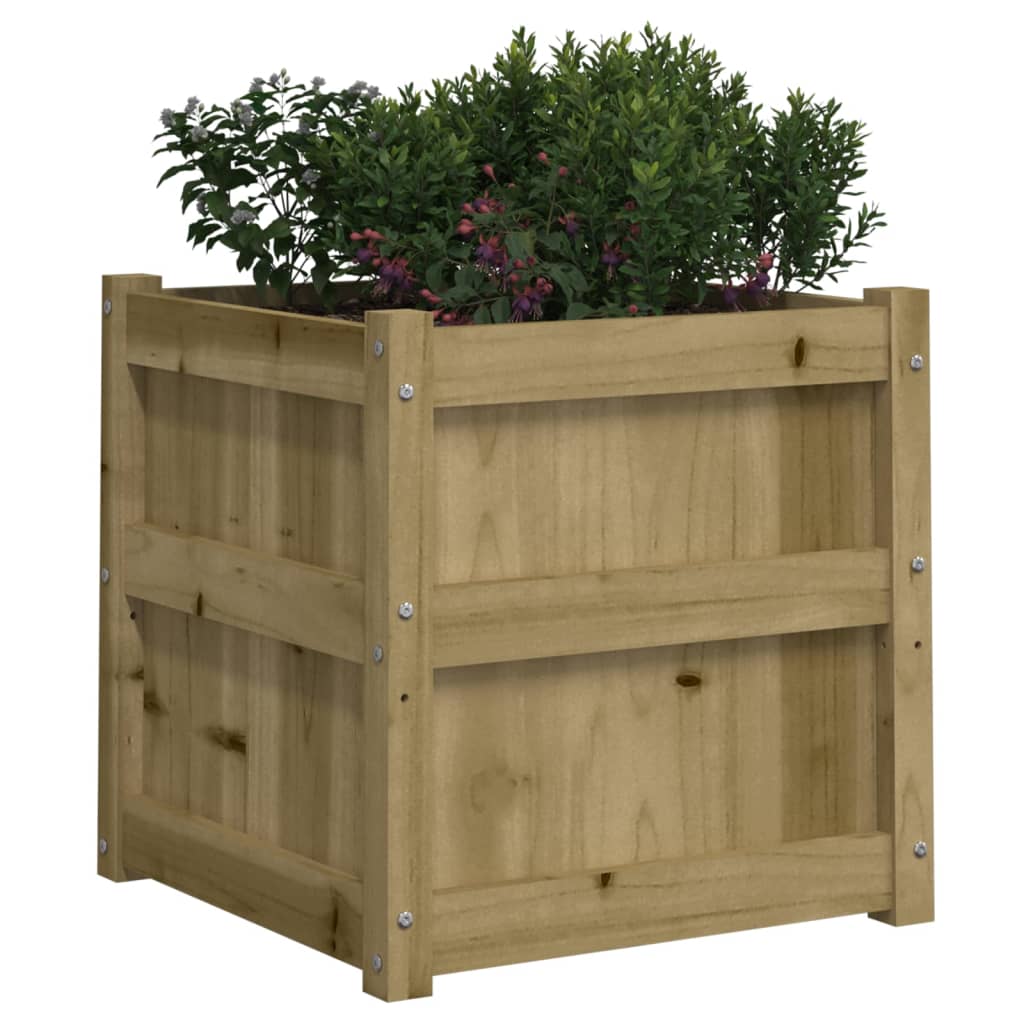 Garden Planter 19.7"x19.7"x19.7" Impregnated Wood Pine