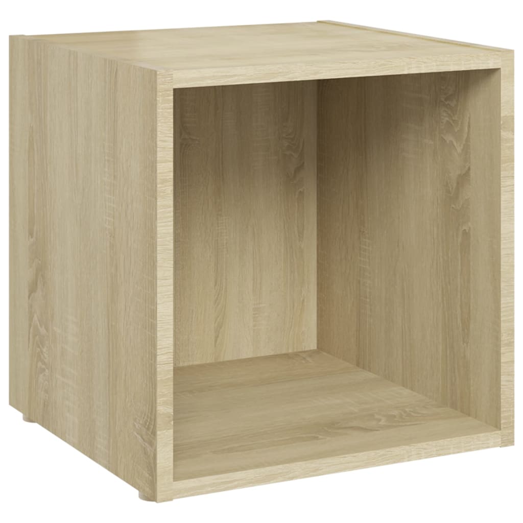 3 Piece TV Stand Set Sonoma Oak Engineered Wood