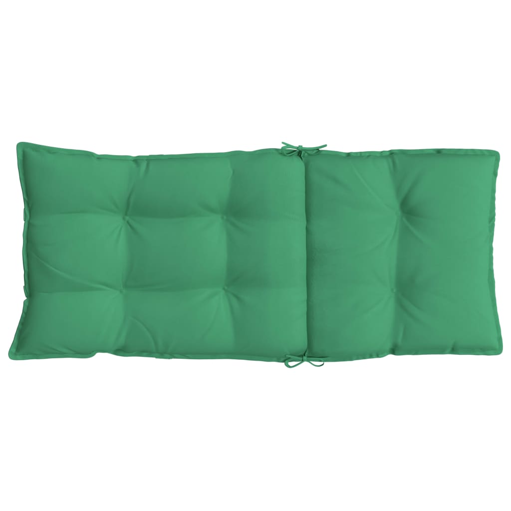 Highback Chair Cushions 6 pcs Green Oxford Fabric