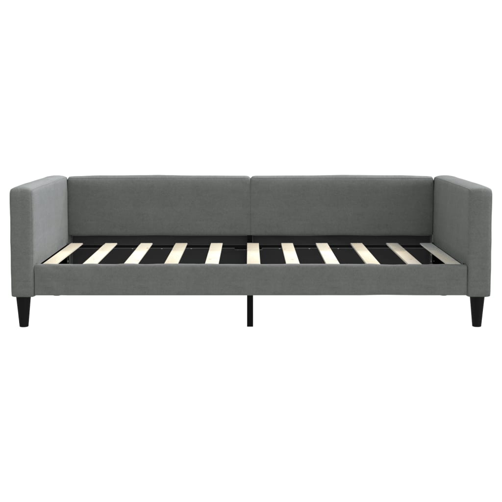 Day Bed without Mattress Dark Gray 39.4"x74.8" Fabric