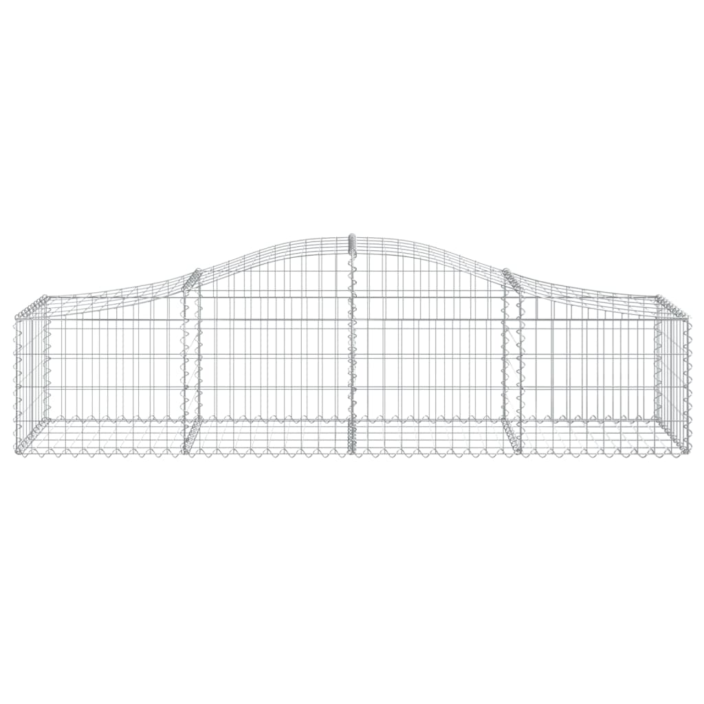 Arched Gabion Baskets 13 pcs 78.7"x19.7"x15.7"/23.6" Galvanized Iron