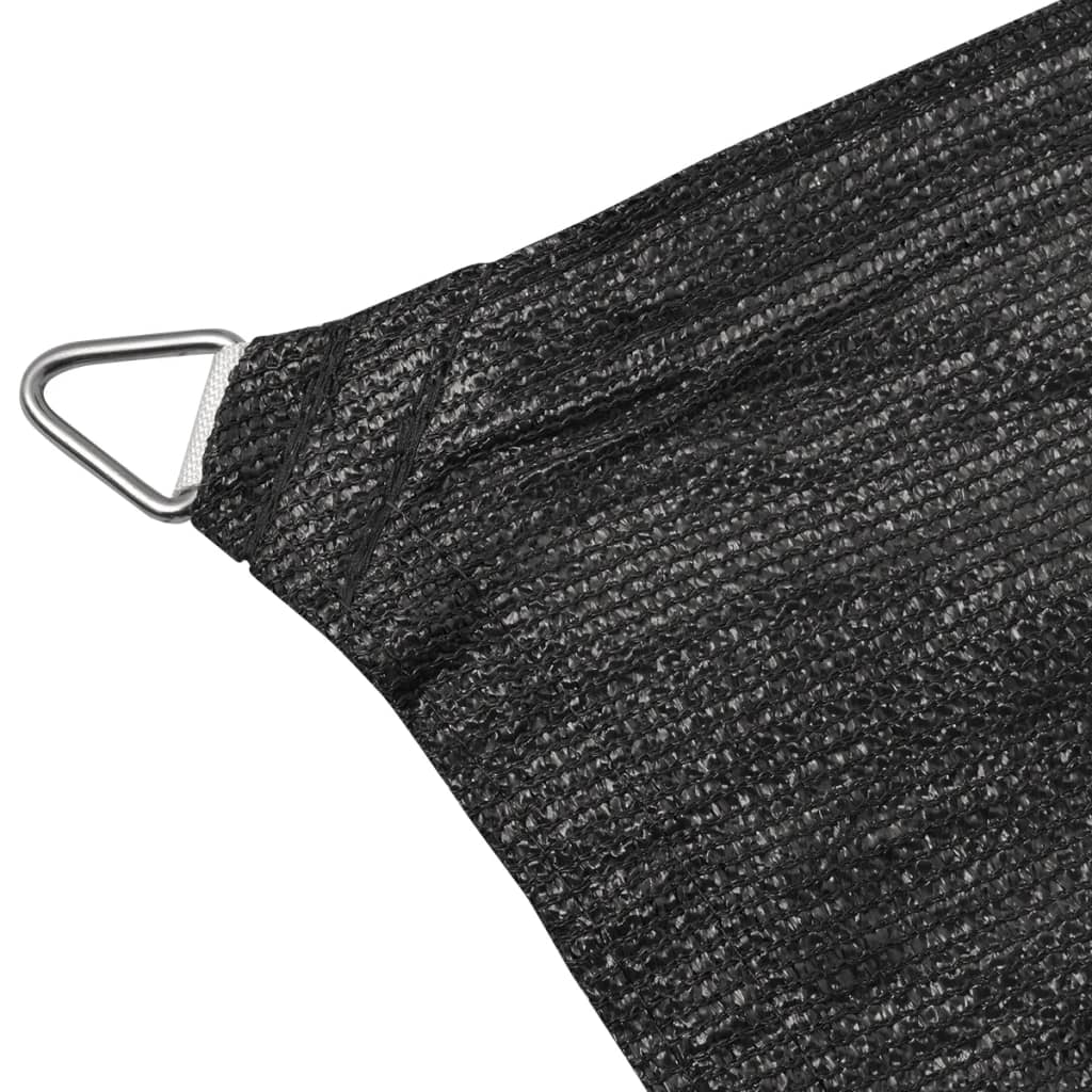 Sunshade Sail HDPE Rectangular 6.6'x13.1' Anthracite