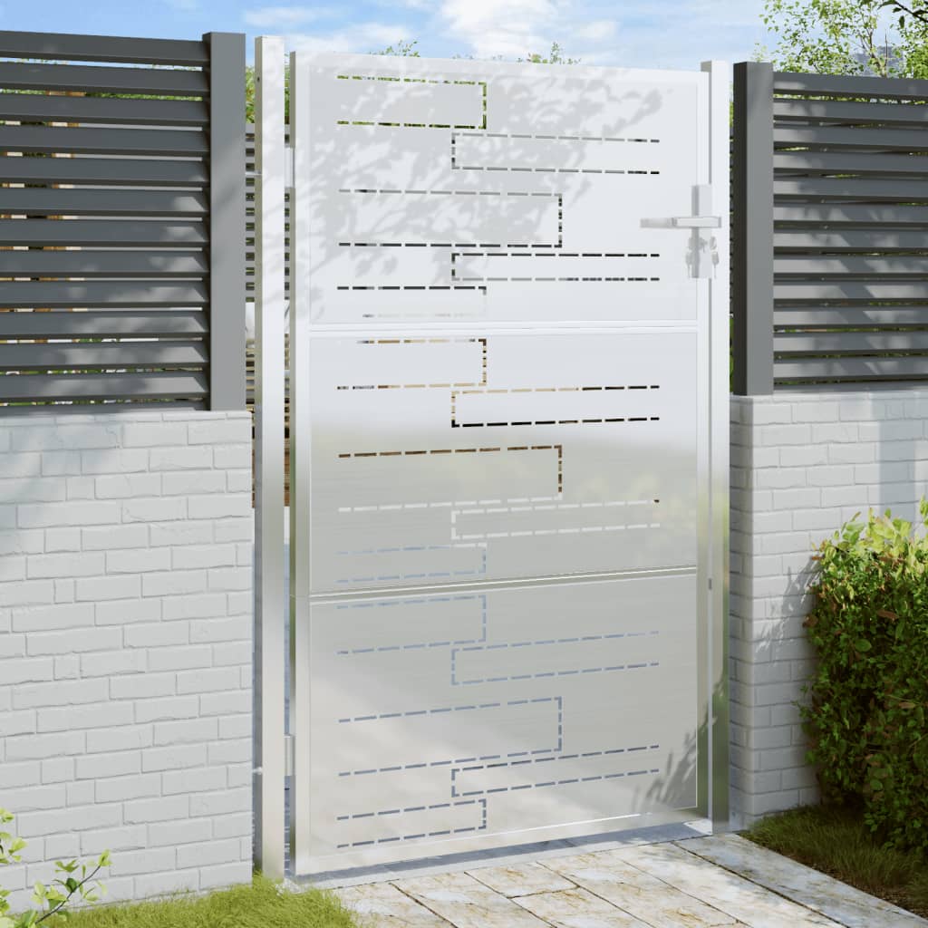 Garden Gate 39.4"x59.1" Stainless Steel