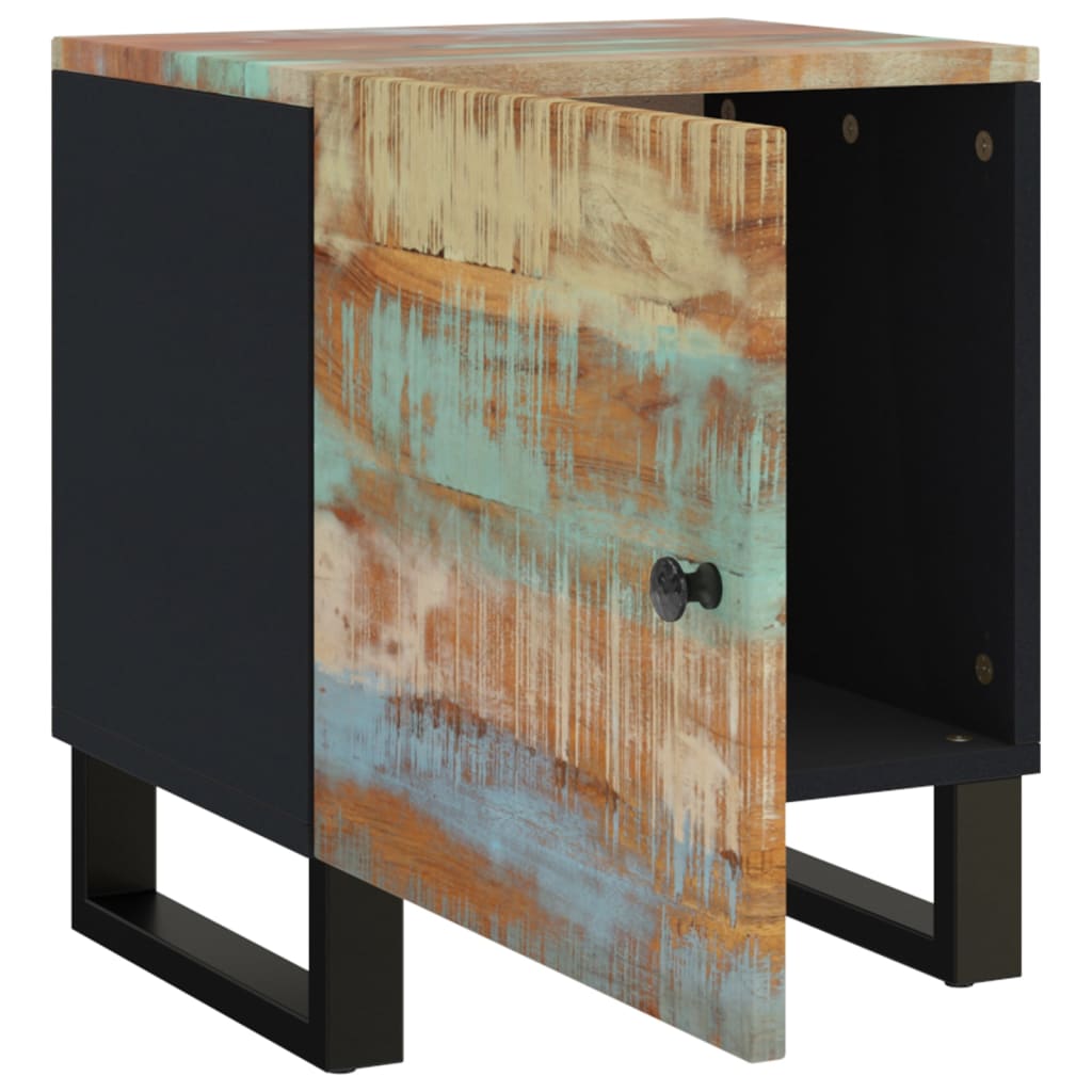 Bedside Cabinet 15.7"x13"x18.1" Solid Wood Reclaimed