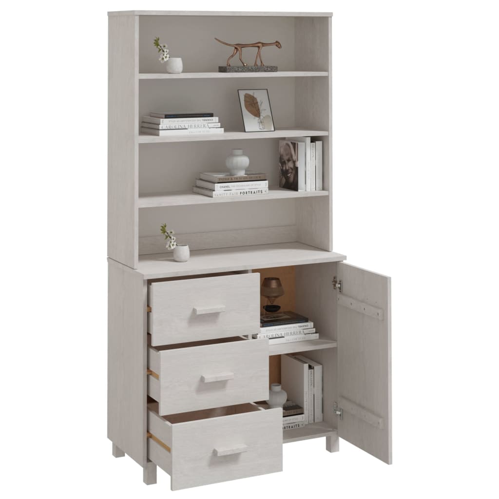 Highboard HAMAR Solid Wood Pine White